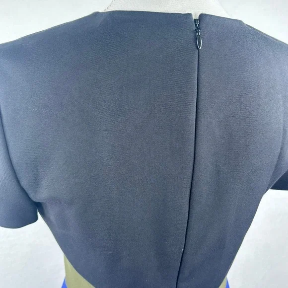 VTG Diane Von Furstenberg‎ Midi Dress Color block Women's Sz 6 Bodycon Career - Picture 6 of 8